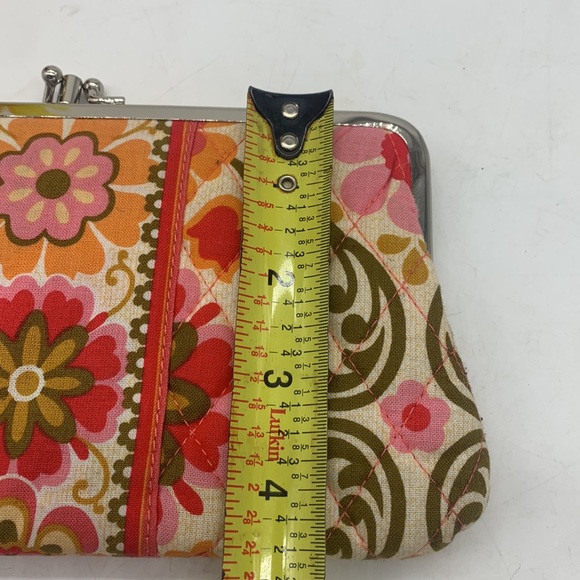 Vera Bradley 70s Look Floral Vintage Wallet Orange Green. VB3102 - Picture 9 of 9